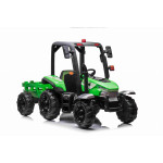 Elektrický traktor Blast s vlečkou - zelený